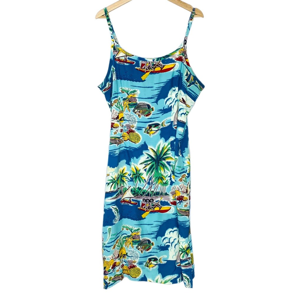 Vintage 50s Hilo Hattie's Sleeveless Dress
